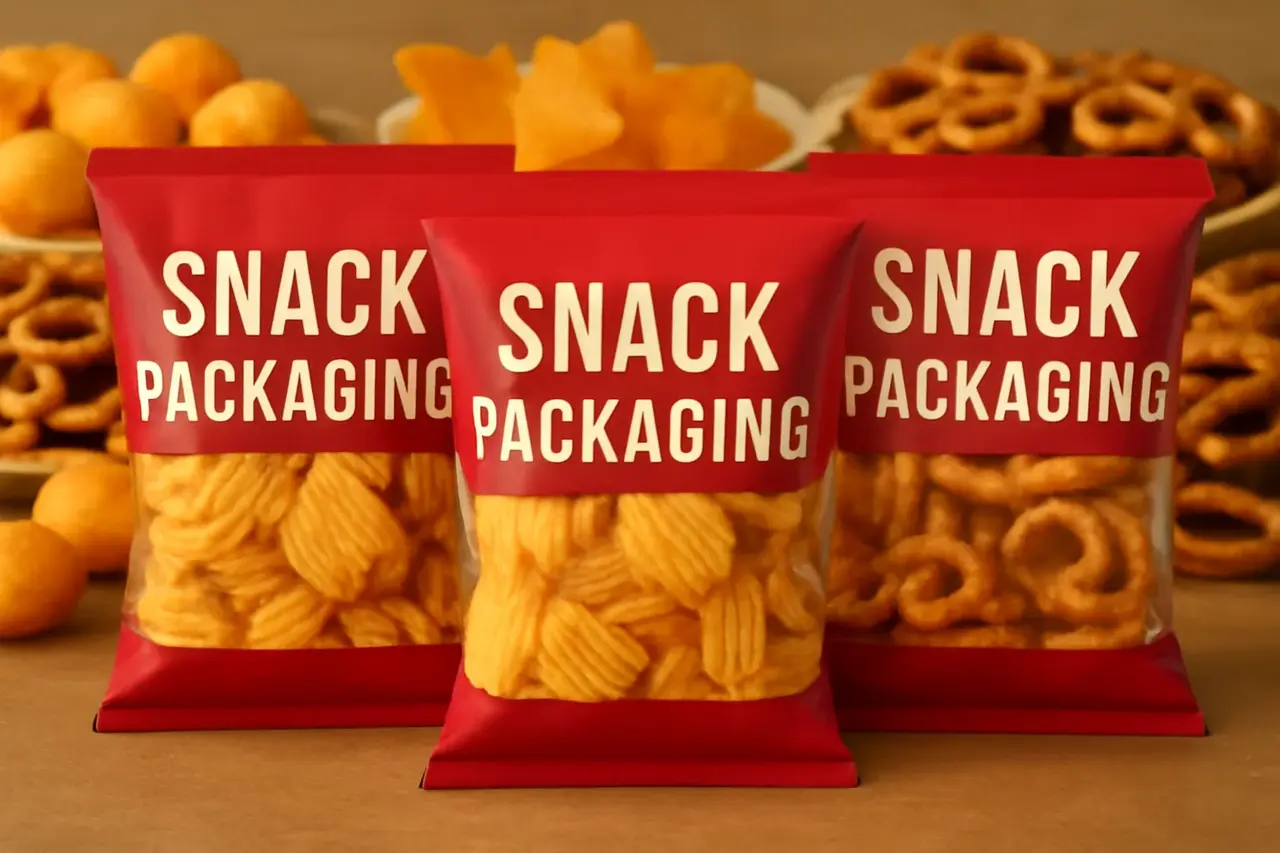 Bags of packaged chips and pretzels representing ultra-processed snack foods common in modern diets